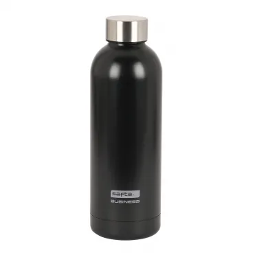 Safta Thermoflasche aus Edelstahl Black 500 ml Schwarz