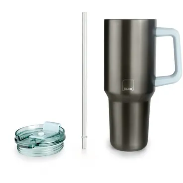 Trinkbecher Thermobecher Becher mit Henkel Ibili 669009 gr�n Edelstahl 900 ml