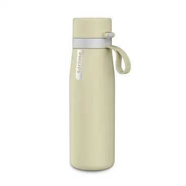 Trinkflasche Getr�nkeflasche Mehrwegflasche Wasserflasche Philips gr�n Edelstahl