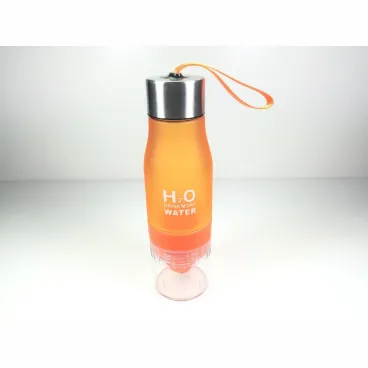 Trinkflasche orange 650ml Frucht Infusion Zitruspresse isoton. Tritan BPA-frei