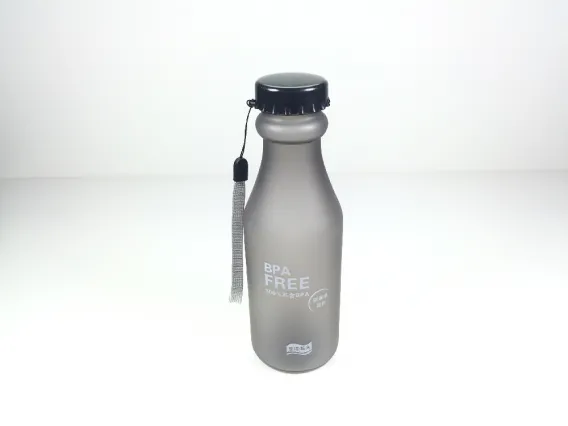 Wasserflasche BPA-frei 550ml Wasser-Trinkflasche Sport Tritan schwarz