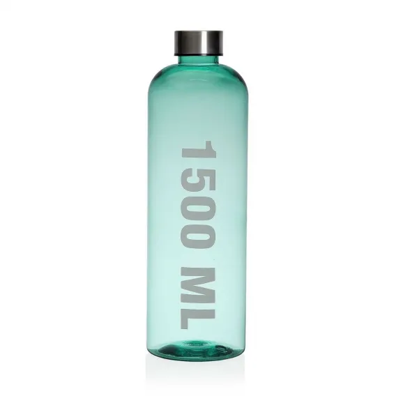 Wasserflasche grn 1,5 L Stahl polystyrol