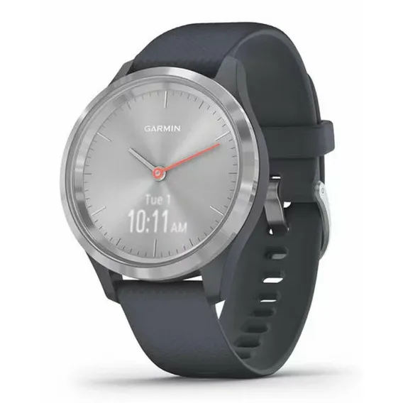 Garmin Smartwatch GARMIN vvomove 3S Silberfarben Blau